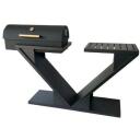 Besk Grill 9148945, 170cm x 400cm x 110cm, 80cm, 60cm, 130cm, matt must teras, integreeritud termomeeter