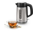 Bosch Veekeetja TWK4P440, 2400 W, 1.7 L, Roostevaba teras, 360&deg; p&ouml;&ouml;ratav alus, Must/Roostevaba teras
