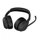 Jabra Ausinės Evolve2 55 Link380c UC Stereo 25599-989-899, juoda, 30m, stereo, belaidės, Bluetooth, USB-C, mikrofonas