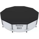 Bestway Накрытие для бассейна 58036 7354575, 305см, черный ПВХ, 0,22мм, крепежные веревки, дренажные отверстия