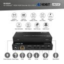 Digitus HDMI pagarinātājs DS-55522, 150m, 4K 60Hz, 2x USB 1.1, PoC, metāla korpuss, sienas montāža