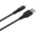 Tellur USB kabelis uz Lightning TLL155481, 100cm, 2.4A, 480Mbps, MFi Lightning, USB-A, izturīgs, 30 000 locī&scaron;anu kalpo&scaron;anas laiks