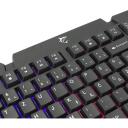 White Shark Klaviatūra DAKOTA-US, 104/105 klavi&scaron;ai, membraninė, LED ap&scaron;vietimas, USB, juoda