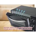 Beper Mini krāsniņa P101FOR020, 1300W, 3 režīmi, 0-60min taimeris, melns/nr. tērauds, tērauda sildelementi