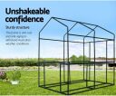 Компактная и вместительная мини теплица для улицы и террас 155&times;140&times;200 см прочное ПВХ покрытие с полками BESK