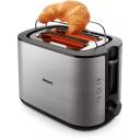 Philips Тостер HD2650/90 Viva Collection, 950 W, 2 слота, Металл, Нержавеющая сталь, 8 уровней поджаривания, Функция разморозки