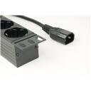 Gembird Toitejaotusseade EG-PDU-014-C14, 3680W, 250V, 3x1,5mm&sup2;, 8 pesa, 10A, 3m, l&uuml;litiga, must