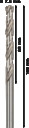 HSS-G urbji metālam 7,5mm, 10gab., Urbjma&scaron;īnām/skrūvgriežiem PRO METAL HSS-G STANDARTA SPIRĀLVEIDA URBJA GARUMS, 2608595071, BOSCH