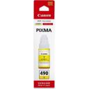 Canon Ra&scaron;alo kasetė GI-490 Geltona 0666C001, 70 ml, 7000 A4 puslapių, suderinamumas: Canon Pixma G1400, G2400, G3400