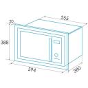 Edesa Mikroviļņu krāsns EMW-2530-IG BK 929270361, 25l, 900W, 1,2kW, 5 gatavo&scaron;anas programmas, 3 grilē&scaron;anas programmas
