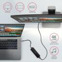 Axagon USB keskjaam HMC-6H4A 6in1, 4x USB-A, 1x USB-C PD 100W, 1x HDMI 4K, 5Gb/s, 20cm kaabel