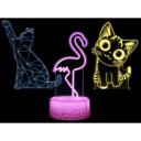Manta Dekoratīvā lampa SNL119RGB, 5W, 10cm, 10cm, 20cm, 3xAA, 5V, 2m vads, 3 raksti, 16 krāsas, tālvadība