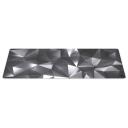 Endorfy hiirepad Crystal Black XL EY6B008, 900mm, 400mm, must, hall, valge, kangas, kumm, &otilde;mmeldud servad, niiskuskindel