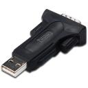 Digitus USB serialiadapter DA-70157, 0.8m, RS-485, FT232RL, must, v&auml;line, kaabeldatud