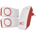 Emos Juhtmeta uksekell P5750.2T, 1 tk, 2 nuppu, 150 m, 10 meloodiat, IP44, 95 dB, self-learning