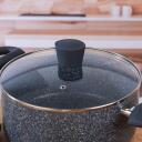 Russell Hobbs Pott RH008491EU7, 24cm, alumiinium, 11cm, sinine marmor, kaanega, induktsioonile sobiv