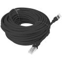 Lanberg patch kaabel CAT.5E UTP PCU5-10CC-1500-BK, 15 m, must, RJ-45 isane pistikud, U/UTP, snagless