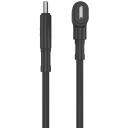 Hyper USB-C uz USB-C un Lightning hibrīda 60W kabelis HJ4010BKGL, 1.5m, melns, ātrā uzlāde, bez sapī&scaron;anās