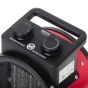 Efektīvs un kompakts keramiskais ventilatora pūtēja sildītājs 2400 W sarkans CR7743 Camry