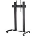 Edbak Videokonferenču ratiņi TRV200, 75-86", 120 kg, melns, moderns, 4 riteņi, augstuma un slīpuma regulē&scaron;ana