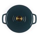 Salter Chester sautējamais katls BW13771GR, 3.4L, 24cm, zaļa, čuguns, ar vāku, gāzes, elektriskā, indukcijas, keramikas