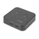 Digitus dokkimisjaam SSD DA-71545, 2 x M.2 NVMe SSD, 4TB, offline kloonimine, USB-C, 10 Gbps, Plug and Play