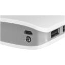 Esperanza Radium akumulators EMP106WE, 8000 mAh, 5 V, 1,5 A, 2 A, 3 ierīces, Micro-USB, pelēks, balts