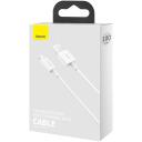 Baseus Superior Series Kaabel USB to Lightning CALYS-A02, 1m, 2.4A, 480MB/s, ABS+TPE, valge