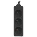 Lanberg toitepikendus PS0-03E-0150-BK, 3X Prantsuse pistikud, 1,5 m, 2500 W, laste kaitse
