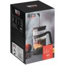 Resto prantsuse press 90508, 600 ml, Borosilikaatklaas, Roostevaba terasfilter, Plastmassist kaas, Must