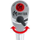 Atslēga ar reversu, 1/4´´ Monster, 80z; 935.1490 KS Tools