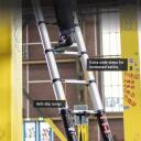 Batavia Giraffe PRO Teleskopiskās kāpnes 7063670, 3.81m, 12 pakāpieni, 150kg, alumīnijs, 4.6m darba augstums