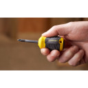 Skrūvgriezis Pozidriv Stubby PZ2 x 45 mm, ergonomisks rokturis, magnētisks uzgalis, STHT16196-0, STANLEY