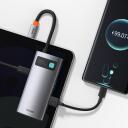 Baseus dokk CAHUB-CY0G, 4 porti, 4K@30Hz, USB 3.0 5GB/s, USB 2.0 480MB/s, 100W PD laadimine, alumiiniumisulamist