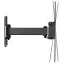 Sbox LCD-421, sienas stiprinājums, LCD-421, 23''&ndash;43''/58&ndash;109cm, 30kg, 100x100&ndash;200x200, +90&deg;/-90&deg;, melna