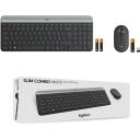 Logitech belaidė klaviatūra MK470, 10 m belaidžio ry&scaron;io diapazonas, 3 mygtukai, QWERTY, grafito spalva