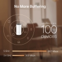 AC1200 viso namų Mesh WiFi sistema Deco M4 (3 pakuotėje), TP-Link, Deco M4(3-Pack), 300+867 Mbit/s, 2x Gigabit Ports