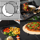 Газовый гриль для мяса и овощей 18.8kW 4 горелки нержавеющая сталь BBQ201 331201 Browin