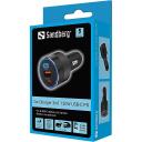 Sandberg Auto laadija 3in1 441-49, 130 W, 12-24 V, 5-20 V, 2 x USB-C, 1 x USB, must