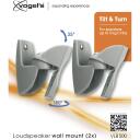 Vogels skaļruņu stiprinājums VLB500 8155004, 180&deg;, -20&deg; līdz 15&deg;, 5 kg, sudrabs