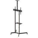 Sbox Grīdas mobilais stiprinājums FS-401-2, 37-70'', 45kg, 100x100-600x400, melns, līmeņa regulē&scaron;ana