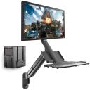 Maclean seinakinnitus LCD monitorile ja klaviatuurile MC-838, 9kg, 17-32'', VESA 75x75, 100x100, must, gaasivedru reguleerimine