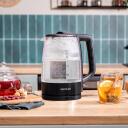 Cecotec Tējkanna ThermoSense 320 Clear 169, 2200 W, 1.7 L, stikls, 360&deg; rotējo&scaron;a pamatne, melna/caurspīdīga