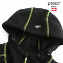 Auk&scaron;tos matomumo striukė su gobtuvu, Pesso, JERSEY_HV-4XL, juoda/geltona, 4XL