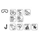 Schildkröt snorkelēšanas komplekts 'Palau', silikona iemutnis, drošības stikls, R991050, SCHILDKRÖT®