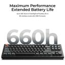 Клавиатура Keychron V3U-D1 8K, 2.4 GHz, Bluetooth 5.3, RGB LED, 660 ч времени работы от батареи, 45 г сила нажатия