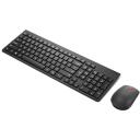 Lenovo Klaviatuur ja hiir komplekt 4X31R64494, 2.4 GHz, 3 nuppu, must, meedia juhtimine