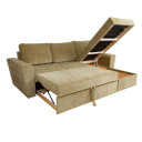 Stūra izvelkamais dīvāns INGMAR olīvu zaļ&scaron; 15616