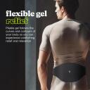 Homedics Kuuma ja k&uuml;lma seljatoetuse SR-GLB800, 1.6 x 20.0cm, must, reguleeritav v&ouml;&ouml;, keskmine tugi, jahutus, soojendus