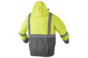 Augstas redzamības lietus jaka HOGERT HT5K246-M, dzeltans, M, ūdensizturība 2000 mm